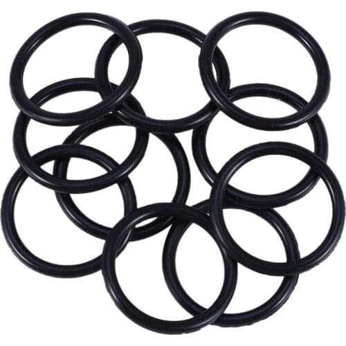 10 pcs Black Rubber Oil Seal O-rings Seals washers 30 x 25 x 2.5mm