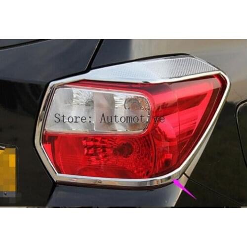 Accessories FIT FOR 2011 2012 2013 2014 2015 2016 2017 for Subaru XV CHROME REAR TAIL LIGHT LAMP COVER