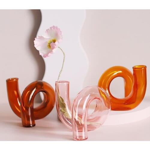 Flower Vase for Table Decoration Living Room Decorative Vase Decor Table Ornaments Floral Tabletop Vase Nordic