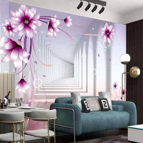 Floral 3d Wallpaper Romantic Flower Vine Space Expansion Living Room Bedroom Home Decor Painting Mural Wallpapers