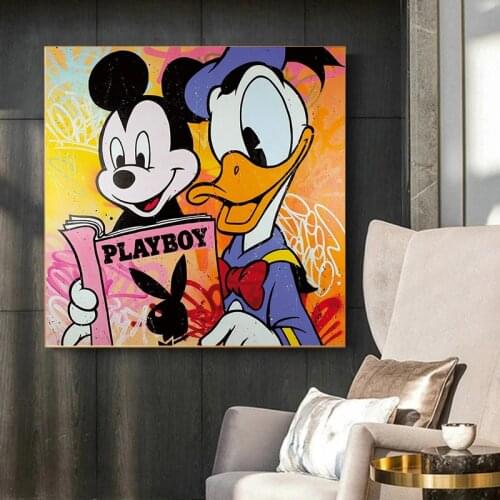 Disney 5D DIY Home Decor Diamond Painting Colorful Mickey Mouse Graffit Cuadros Cross Stitch Kits Diamond Mosaic Embroidery