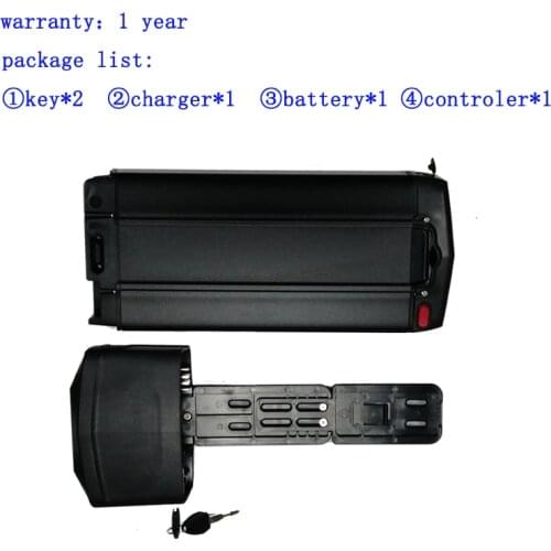 E-BIKE BATTERY 36V 12.5AH 450WH LITHIUM-ION LUGGAGE RACK BATTERY INCL. LUGGAGE RACK, BMS & CHARGER