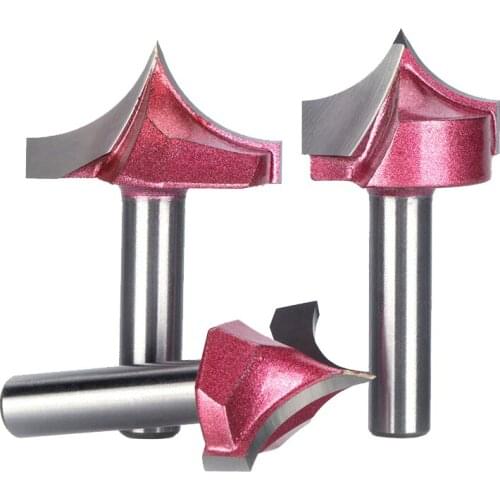 8mm Shank Woodworking Cutter trim corner round cove box bits carving wood Milling cutter Tools