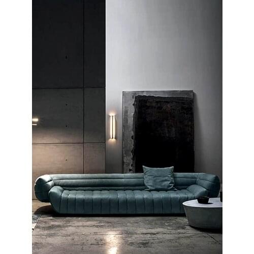 Italian luxury design modern 3 seater couch living room sofa banana internet celebrity sofa velvet fabric baxter sofa