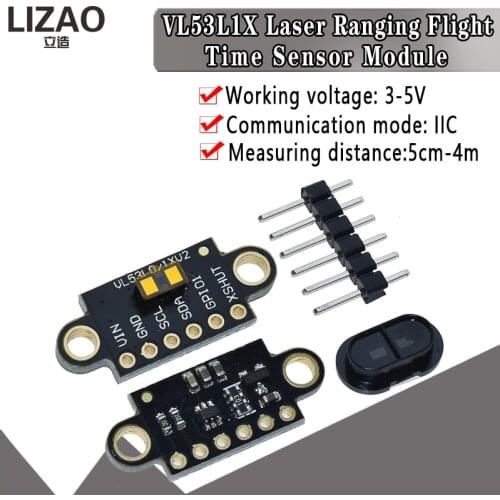 VL53L1X Laser Ranging Flight Time Sensor Module Distance 400cm Measurement Extension Board Module CJMCU-531 VL53L0