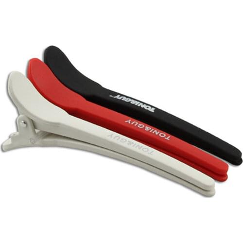 3 Color Available Duckbill Clips Carbon Hair Clip For Hairstyling Barber Haircut Section Clip Antistatic Hairdressing Clip 12pcs