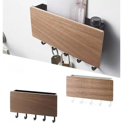 Key Wooden Shelf Storage Rack Home Wall Retro Corridor Small Bedroom Room Shelf Door Back Decoration