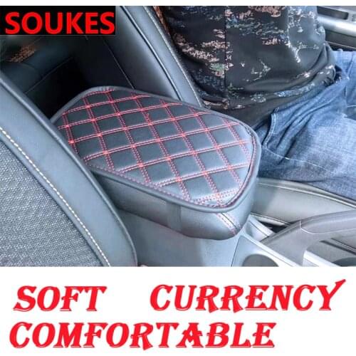 Leather Car Center Console Armrest Panel Pad For Volkswagen VW Passat B6 B5 B7 B8 Golf 4 5 7 6 Polo Opel Astra J H Insignia