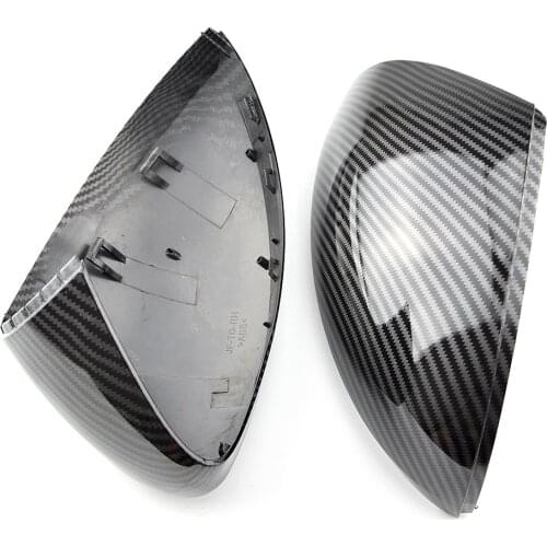ABS Carbon black Rearview Mirror Cover Trim 2pcs for vw Volkswagen Tiguan 2008 2009 2010 2011 2012 2013 2014 2015
