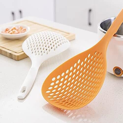 New Japanese Leaky Spoon Large Smooth Without Burr Fish Dumplings Accessories More Anti-skid Grip Spoon