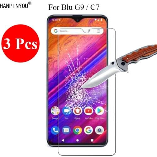 3 Pcs/Lot New 9H 2.5D Tempered Glass Screen Protector For Blu G9 6.3" Protective Film + Clean Tools