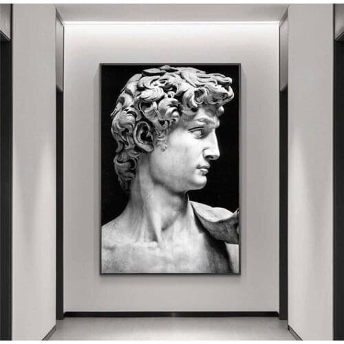 Nordic Sculpture of David Canvas Painting Posters and Prints Graffiti Wall Art Picture Cuadros Home Decoration Kids Room Decor