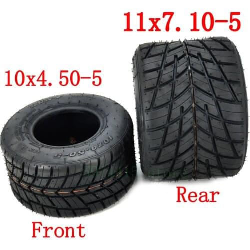 Field Competitive Go Karting Tire 10x4.50-5 11x7.10-5 Inch Rain Tire Vacuum Tire Drift Go Kart Accessories