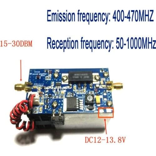 Half Duplex UHF 400-470MHZ Power Amplifier AMP 433mh For MMDVM Hotspot DMR, DPMR