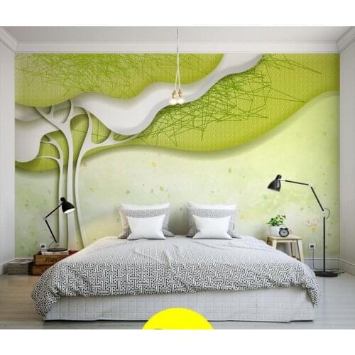 Custom Modern contracted 3D abstract tree wallpaper papel de parede,living room sofa TV wall children bedroom large murals