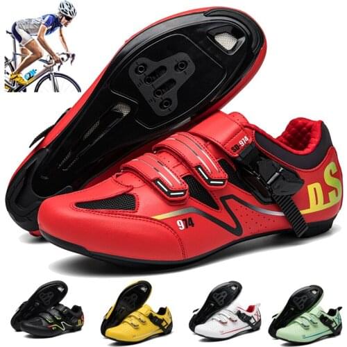 Professional Self-Locking Cycling Shoes Outdoor Breathable MTB Bicycle Shoes Anti-Skid Sneakers Racing Road Bike SPD Cleat Shoes
