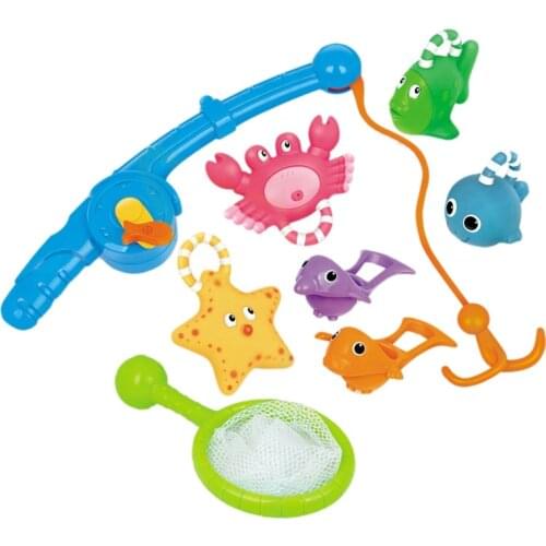 Fishing Toy Rod Net Set for Kids Child Model Play Fishing Games Intellectual Toys Best Gift for Children Bath Toy