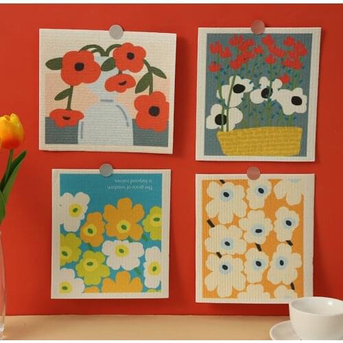 Mixed Swedish Dishcloths Reusable Dish Towels Absorbent And Fast Dry Cleaning Cloths For Kitchen