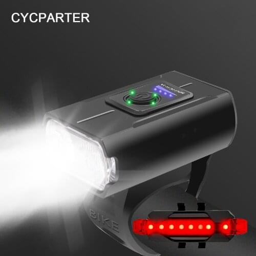 Bicycle Light Headlight Bike Lamp With Power Bank Rechargeable LED 5200mAh MTB Bicycle Light Flashlight Bike Accessories