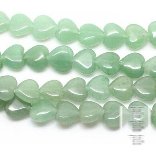 Tanglin jade heart-shaped natural crystal loose beads 12mm semi- wholesale