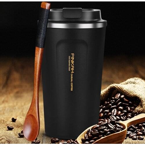 Hot Sale 380 & 500ml 304 Stainless Steel Thermo Cup Travel Coffee Mug with Lid Car Water Bottle Vacuum Flasks Thermocup for Gift