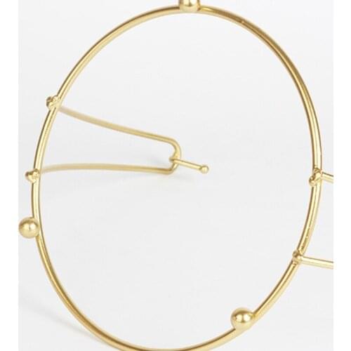 Creative Hammock Shaped Fruit Vegetable Basket Woven Iron Wire Hollow Desktop 94PF