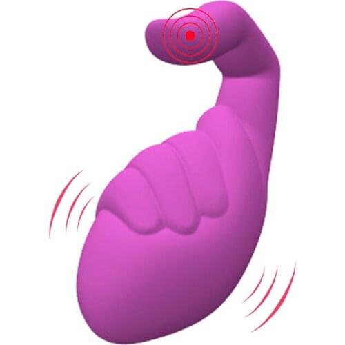 Thumb Shape USB Charging Dual Motor G-Spot Vibrator Sex Toys for Women Masturbation 10 Frequency Vaginal Massage Ball Adult Toys