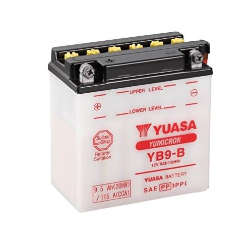YUASA-61317: Yuasa YB9-B Combipack battery (with electrolyte)