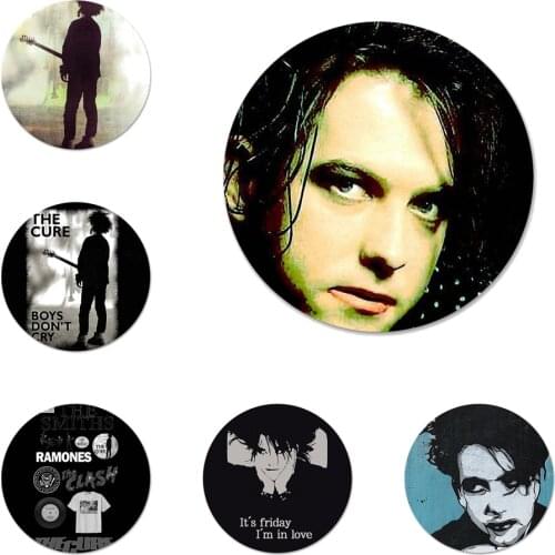 O-Neck Banshees Face Punk The Cure Icons Pins Badge Decoration Brooches Metal Badges For Clothes Backpack Decoration