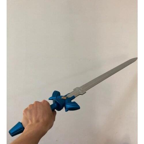 1:1 skysword Game Cosplay Black/Blue Sword PU Cos Prop Halloween Link Weapon Role Play Action Figure Gift