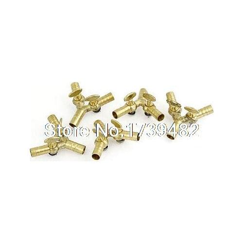 10mm Brass Three Way Double Outlet Y Shape Gas Control Valve
