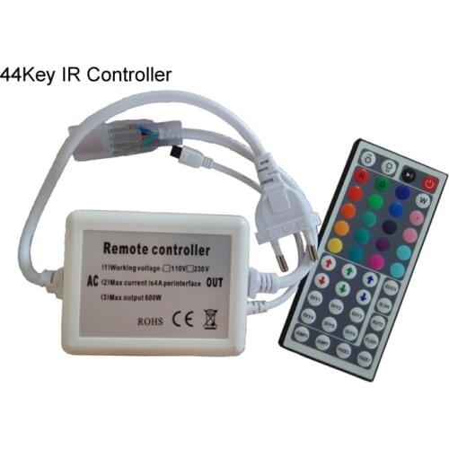 20pcs AC110V 220V 6A 600W 44 keys LED IR RGB Remote Controller For LED Lights SMD 5050 3528 led strip