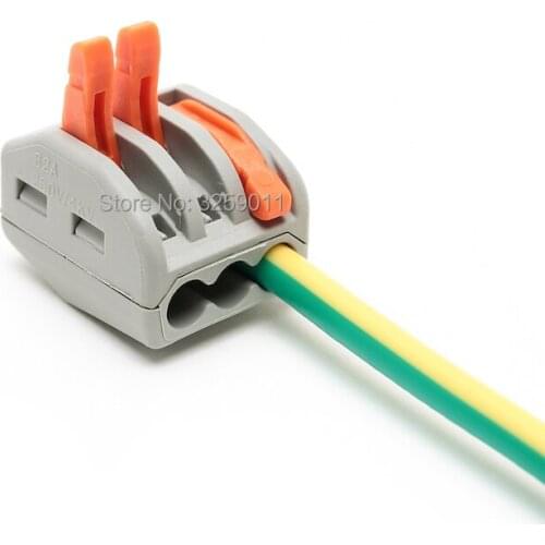 20PCS PCT-213 222-413 Compact Splicing Connector Spring Lever Push Fit Reuseable Cable 3 Wire Universal Connectors