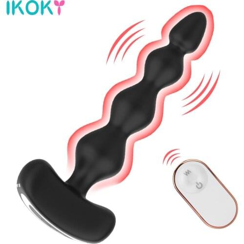 Anal Beads Vibrator Clitoris Stimulator Female Masturbation 9 Speed Magnetic Charging Male Prostate Massager Butt Plug