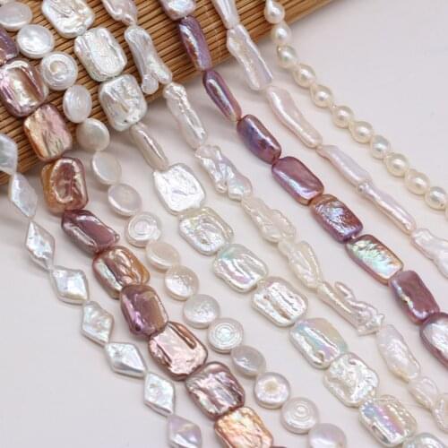 High-Quality Natural Freshwater Pearl Beaded Fashion Irregularly Shaped Spacer Beads for Jewelry Making DIY Bracele Accessories