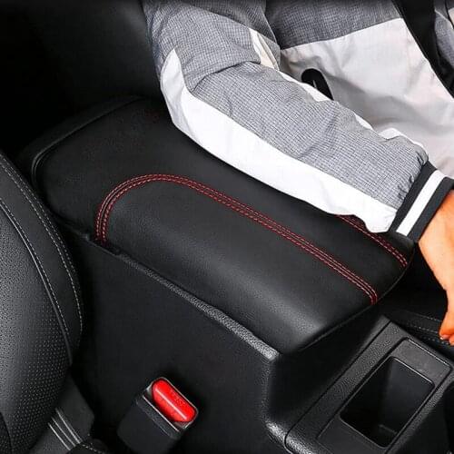 Car Leather Center Console Armrest Cover For Nissan Rogue 2014-2020 Arm Rest Cover Pad Protector Accessories