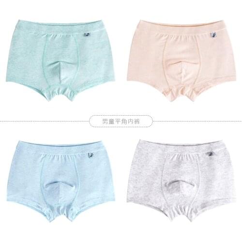 Childrens cotton underwear boys boxer pants 2-3-5-12 years old baby underwear students boyshort kids underwear shorts
