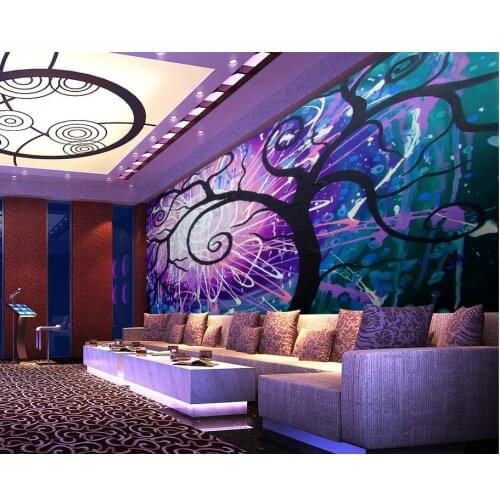 Home Decoration customized wallpaper for walls abstract Dream tree wallpapers for living room 3d room wallpaper