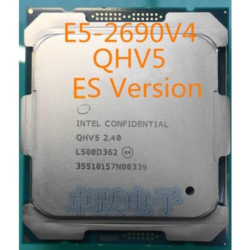 E5 2690V4 QHV5 2.40GHZ 14-Core E5-2690 V4 35MB SmartCache FCLGA2011 135W free shipping