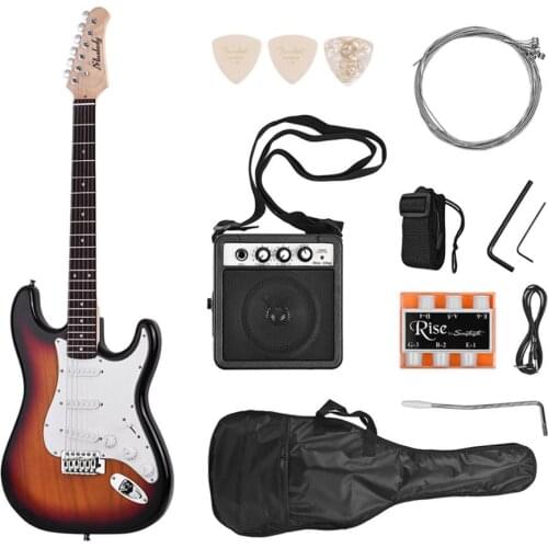 21 Frets 6 Strings Electric Guitar Solid Wood Paulownia Body Maple Neck with Speaker Necessary Guitar Parts & Accessories