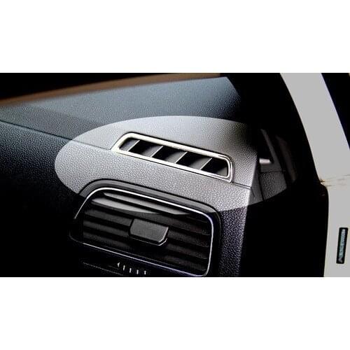 Chrome Interior Dash Air Vent Trim For Volkswagen For VW Golf MK7