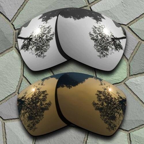 Chrome Titanium&Bronze Copper Sunglasses Polarized Replacement Lenses for Oakley Deviation