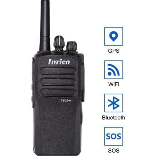 Inrico T529A Poc 4G Network Walkie Talkie Radio Bluetooth Wifi Gps NFC Android Mobile Radio Long Range Mini Walkie Talkie