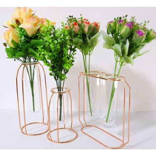 Creative Hydroponic Vase Nordic Ins Home Living Room Desktop Decoration Geometric Hydroponics Vase