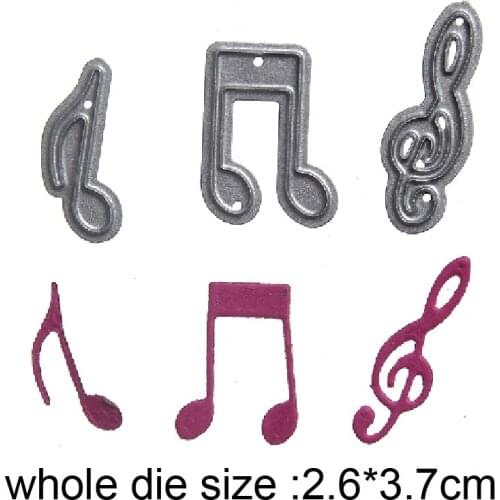 31*28mm musical note Metal Cutting Die Stencil Template for DIY Scrapbooking Paper Album Card Making Craft