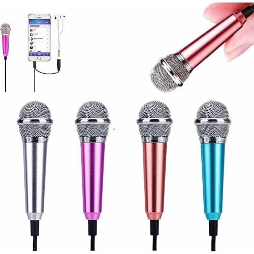 Mini microphone portable vocal / instrument microphone 3.5mm Audio Connector for PC Desktop mobile phones laptops mobile phones