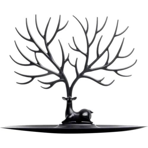 Fashion Creative Deer Head Jewelry Organizer Display Stand Pendant Earring Necklace Holder Ring Display Stand High Quality Gift