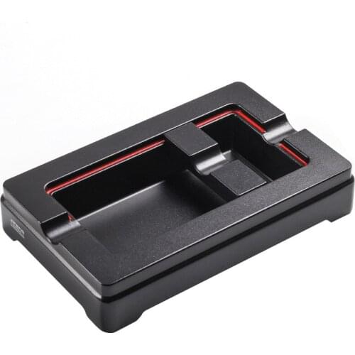 Ashtray Living Room Smoking Ashtray Metal Office Cigarette Cuba Cigar Ash Tray Car Moving Cigar Holder Accessories JF-3026