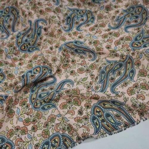 Paisley DIY Sewing Fabric Chiffon Dropping Skirt Shirt Scarf Material