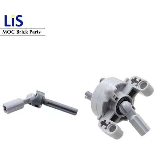 4Sets/lot High-Tech Steering Wheel Hub with Planetary Gear Reduction MOC Building Block Brick DIY Toys Parts fit for 52371 52730